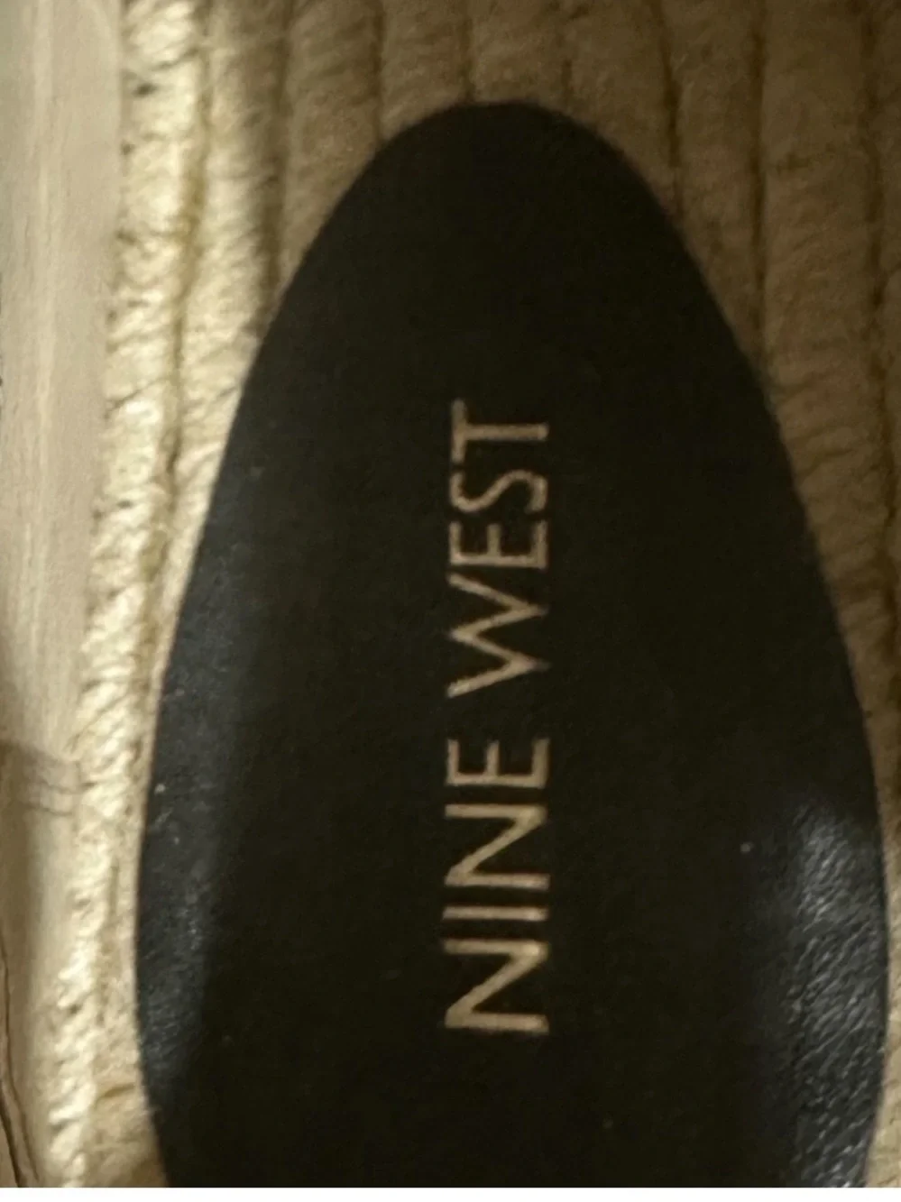 Nine West 90s inspired leopard print high top espadrille sneaker